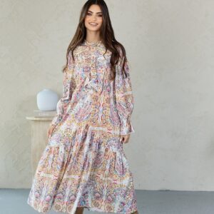 שמלה מקסי כותנה