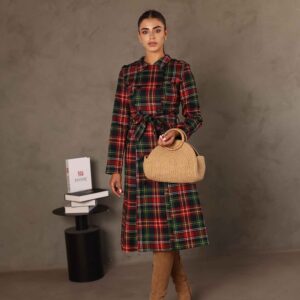 שמלת מעיל סקוטית - 40
