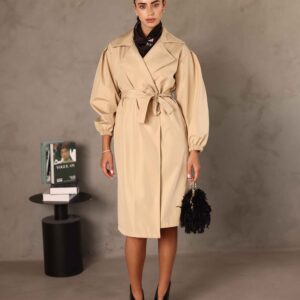 מעיל מעטפת בז'